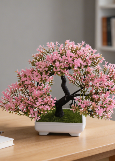 Faux Pine Mini Tree Artificial Bonsai Pot